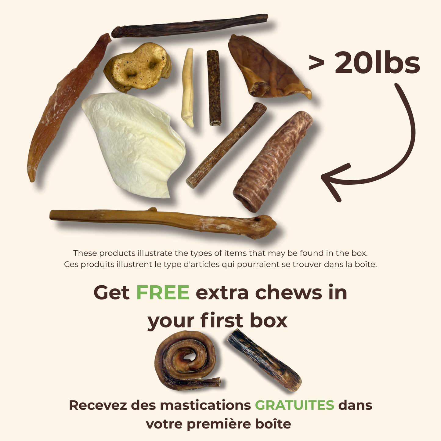Boîte Chiot ChewMenu